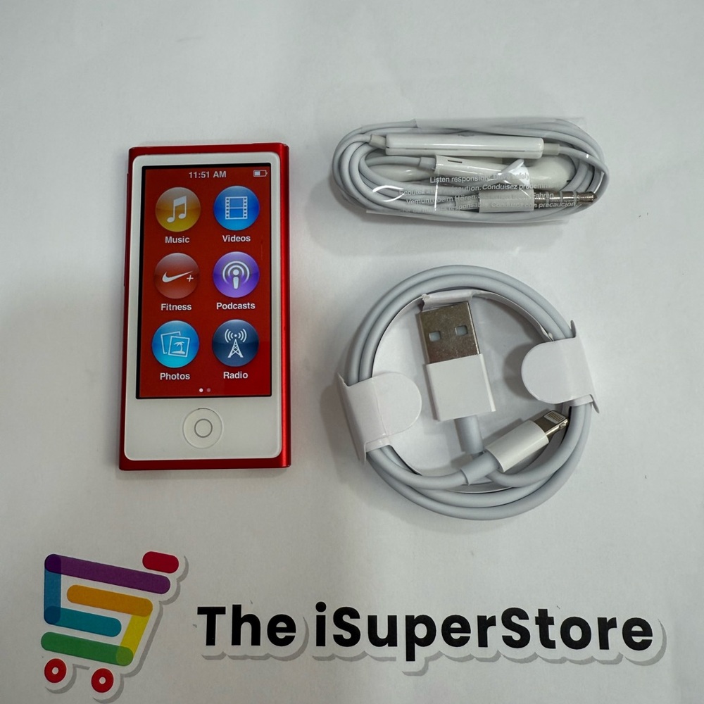 Apple iPod Nano 7th Gen 16GB Red - Great Condition+ 1 YR Warranty